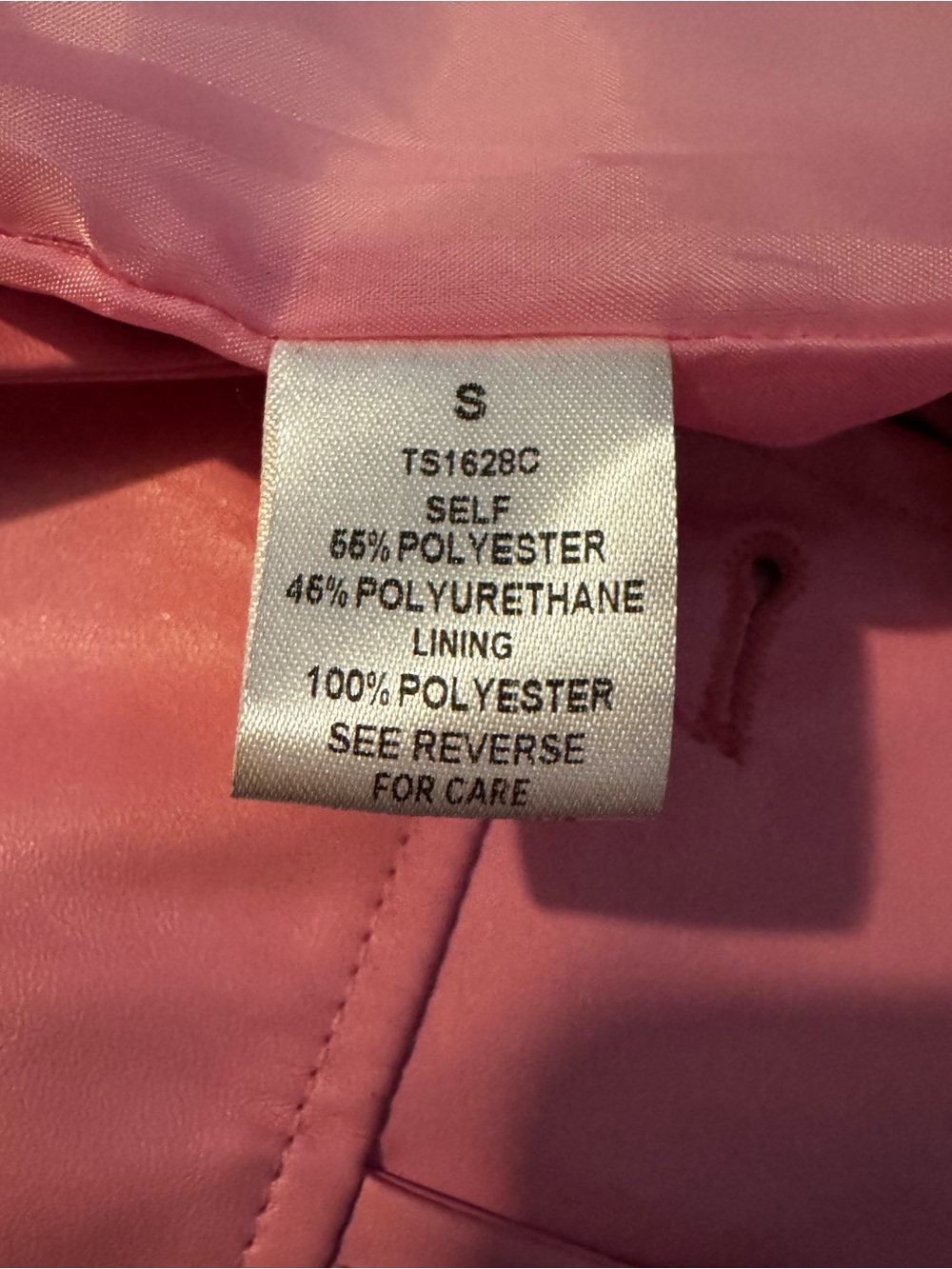 Windsor Pink Faux Leather Blazer - Picture 5 of 6